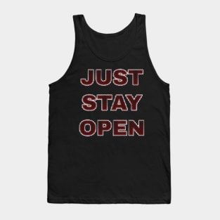 JustStayOpen Just Stay Open Reopen California Red Digital Tank Top